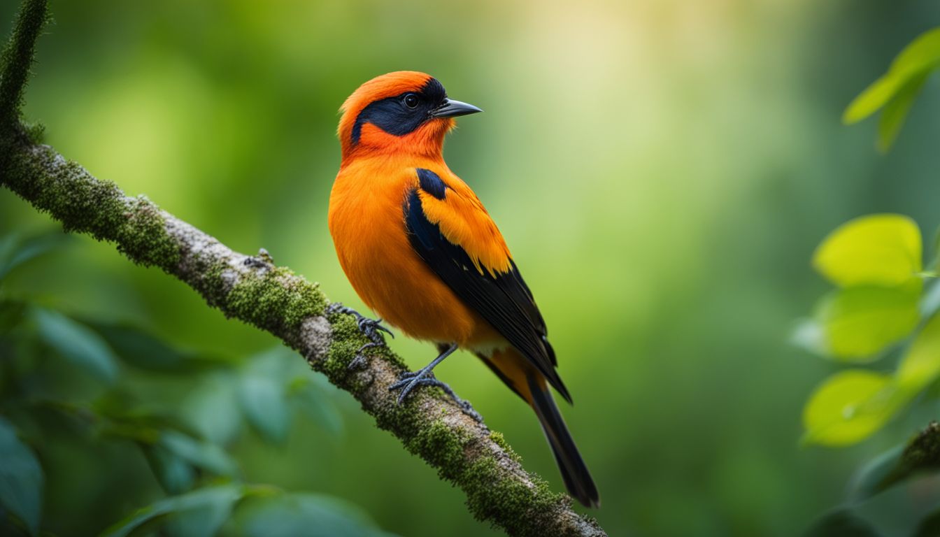 Orange and Black Birds