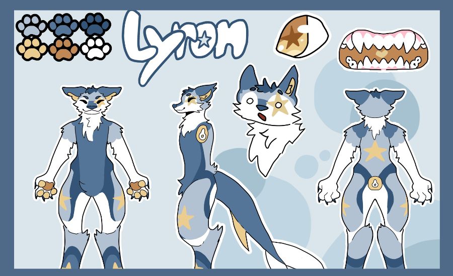 fursona ref sheet